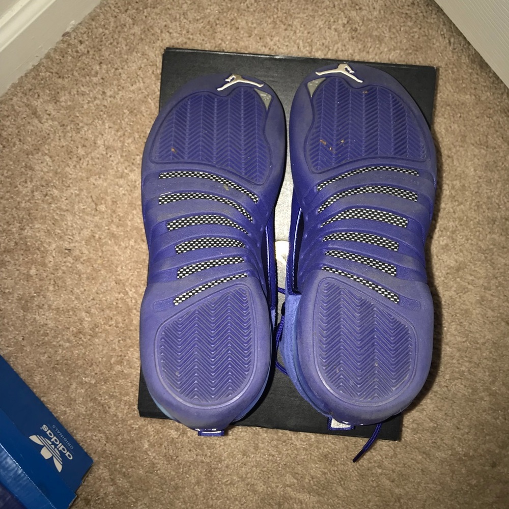 Jordan  Retro 12 Youth Sz Blue Suede - Picture 5 of 5